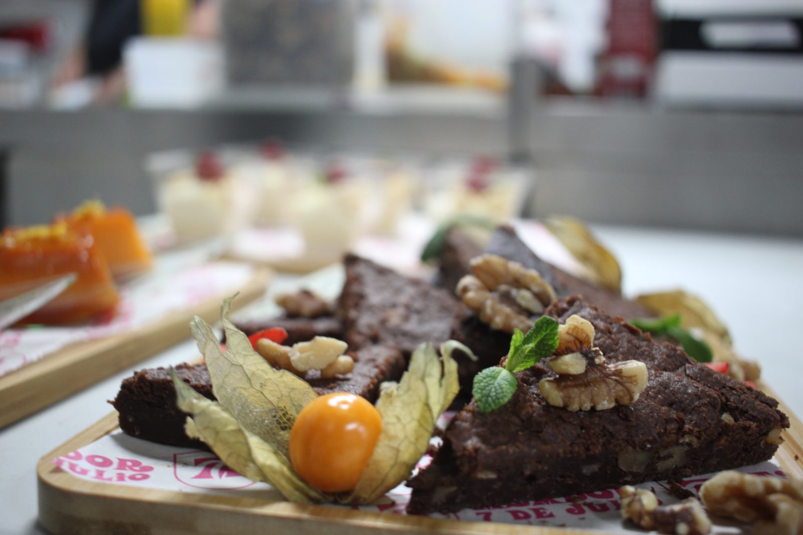 Postres caseros del cóctel